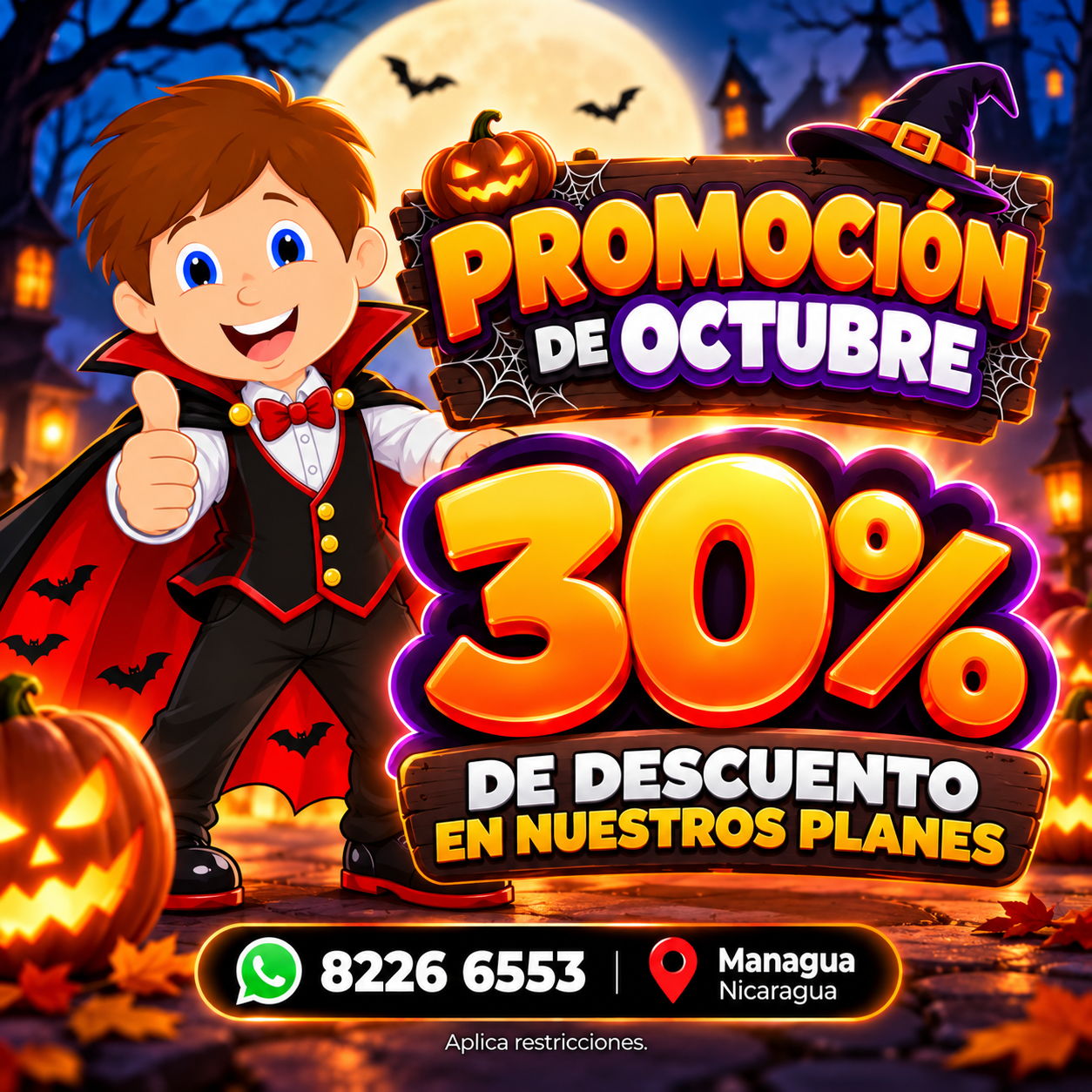 Promoción de octubre 30% de descuento
